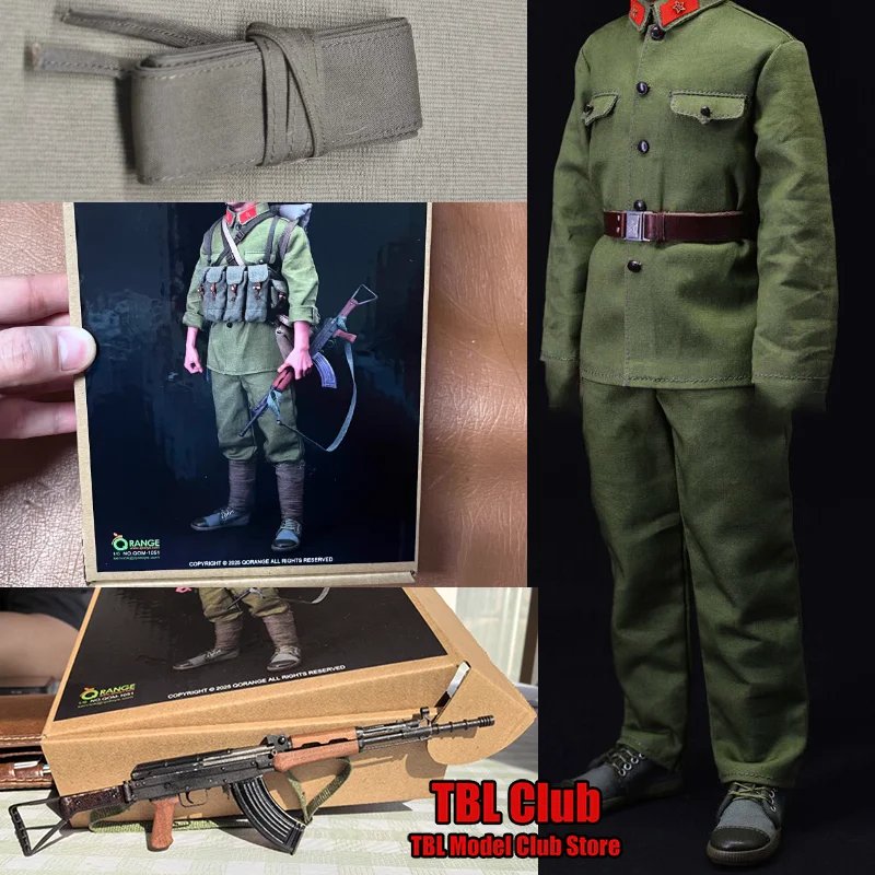 

Масштабная военная униформа китайской эпохи 1/6, мужская одежда для 12-дюймовой фигурки солдата, модель QOM-1051