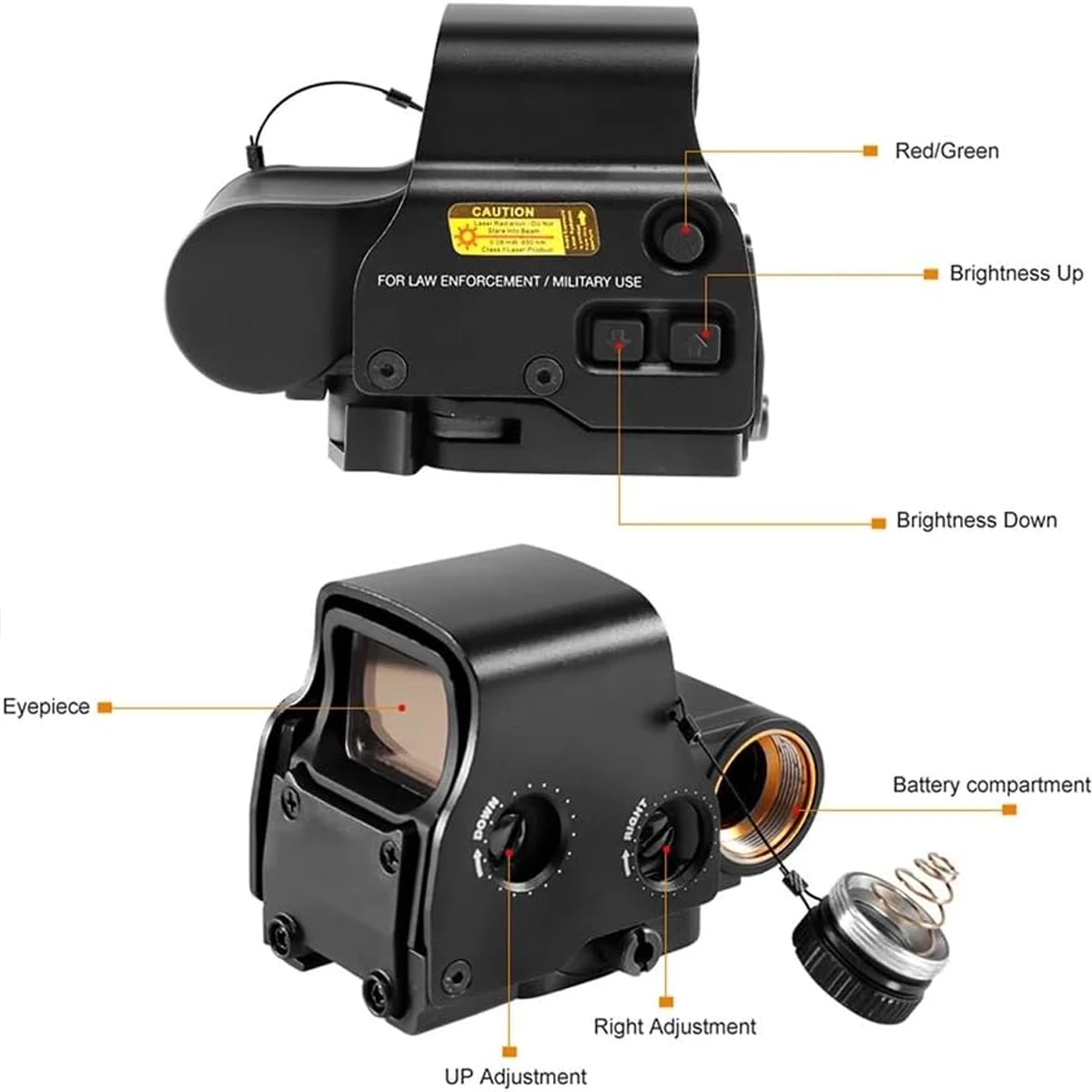 558 G33 Holographic Box Set Tactical Red Green Dot Sight Scope 3X Magnifier Combo Hunting Shooting Optical Reflex Scope view 2