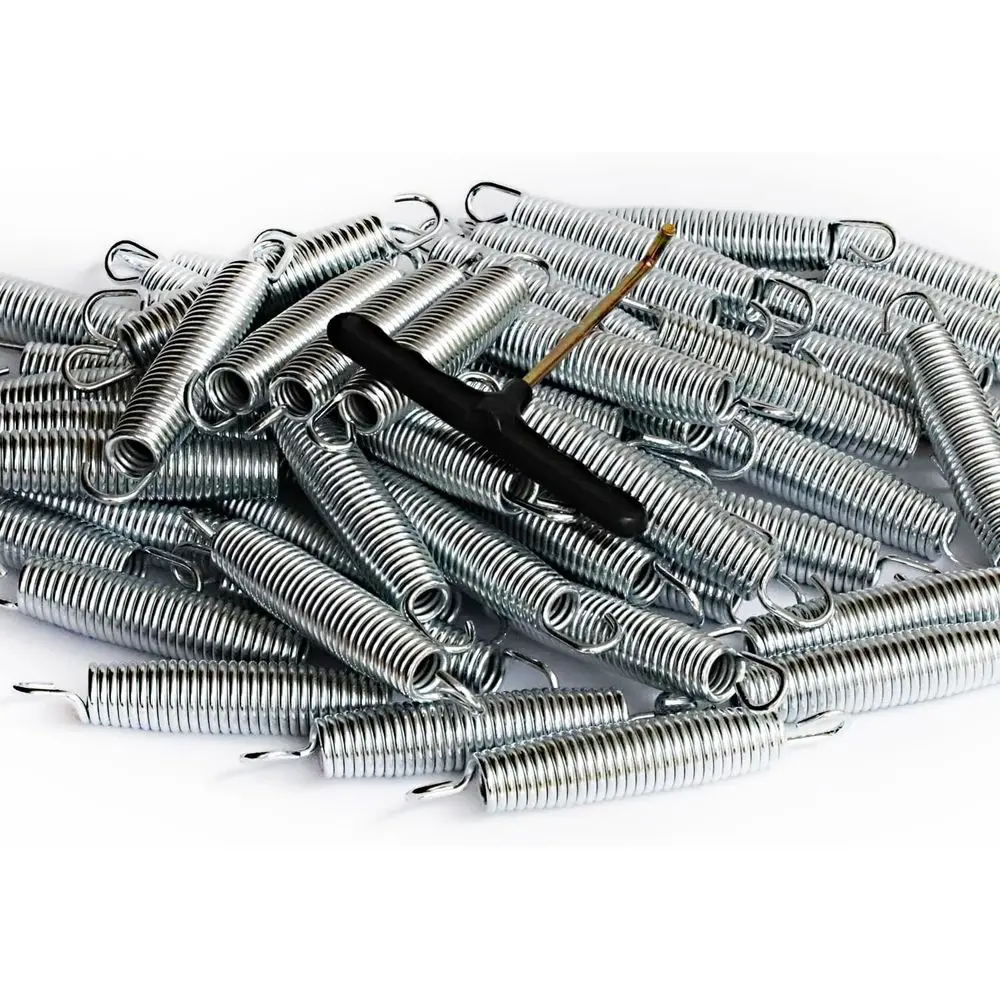 72 قطعة من نوابض الترامبولين 5.5 بوصة، مزودة بخطاف تركيب زنبركي على شكل حرف T، نوابض ترامبولين بديلة #5