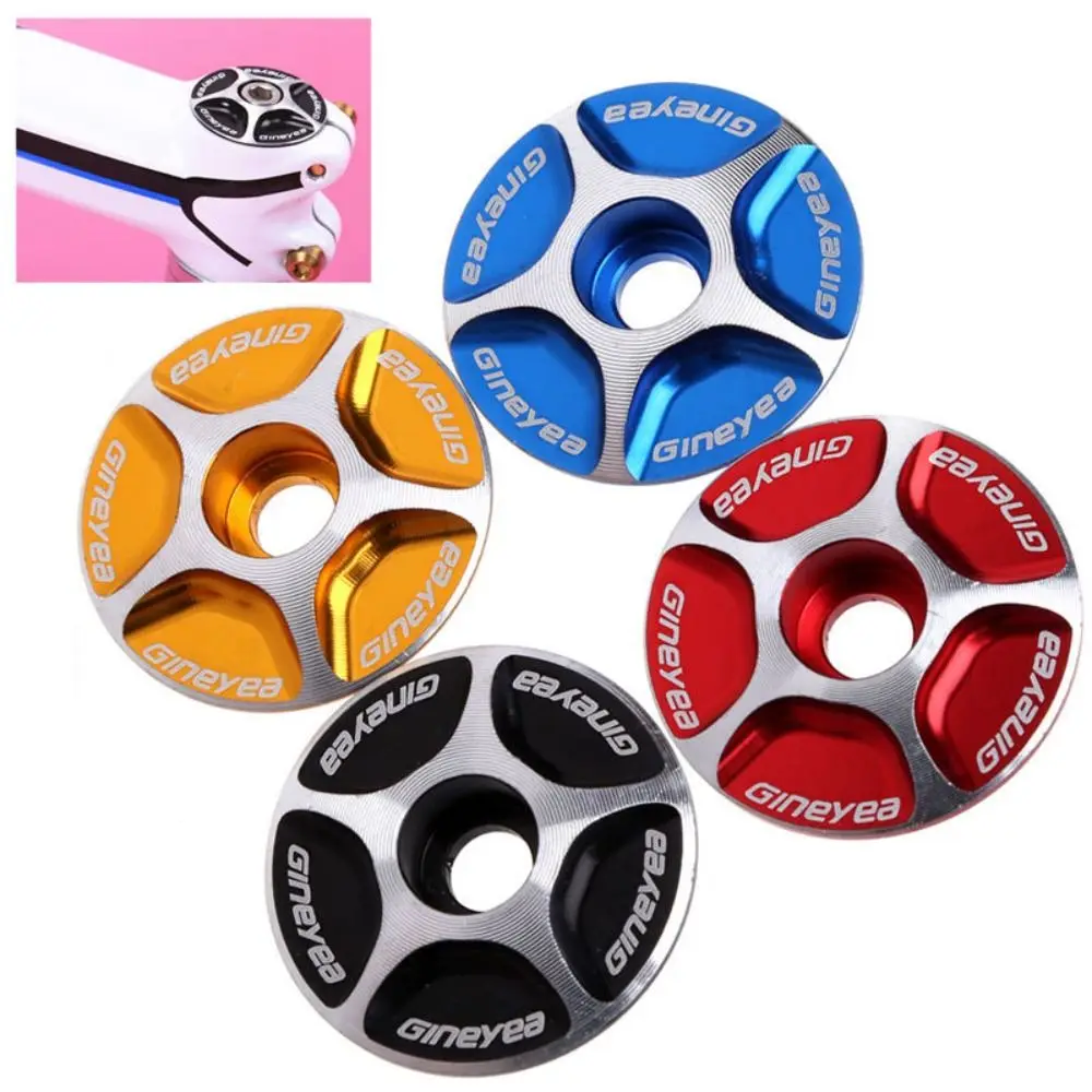 Durable Aluminum Alloy Bicycle Headset Cap Black Red Blue Gold Lightweight Bike Headset Cover MTB Cycling Outdoor Sports