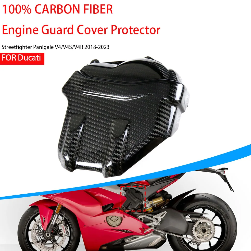 

Carbon Fiber For Ducati Streetfighter PanigaleV4/V4S/V4R 2018-2023 Engine Guard Cover Protector Motorcycle Accessories Fairing