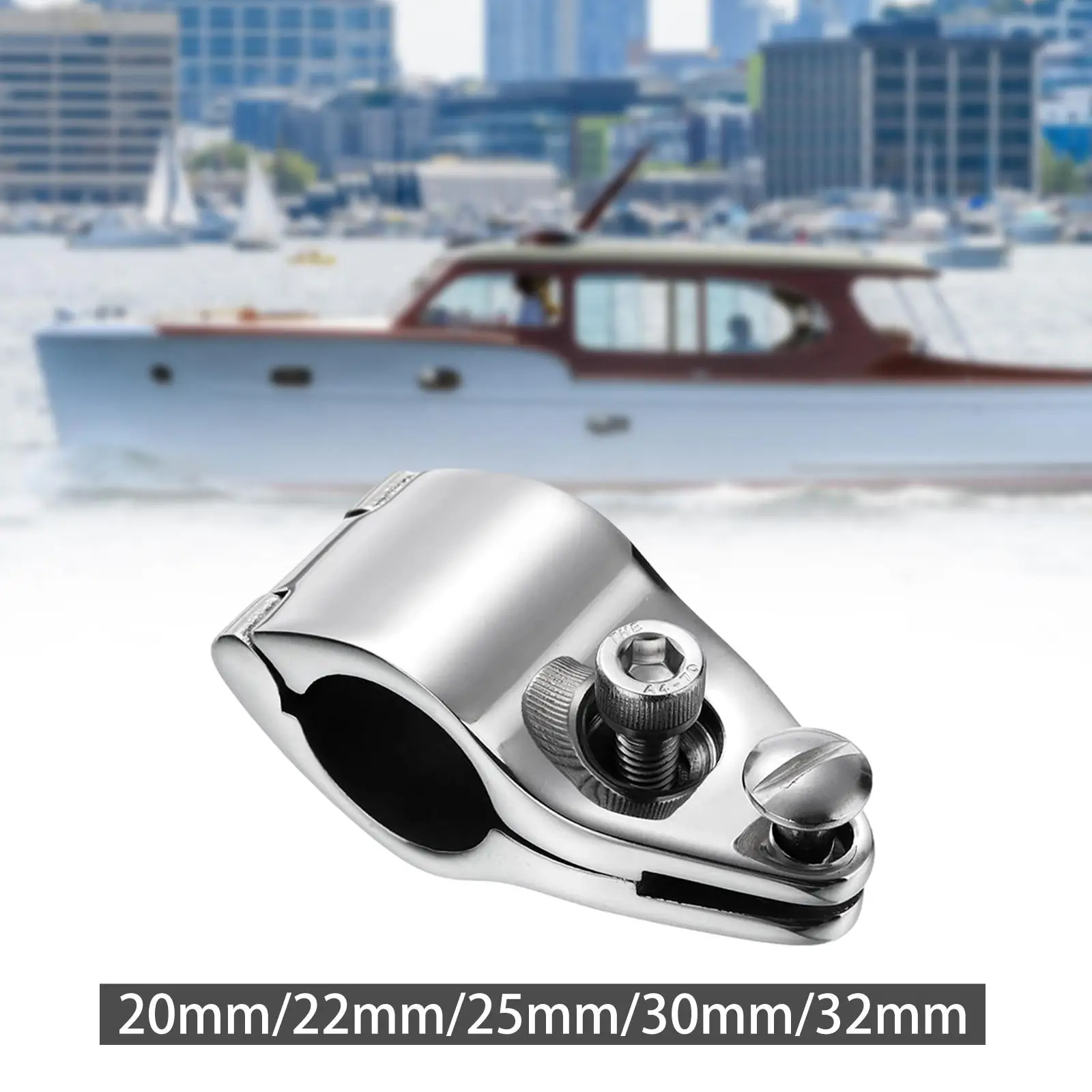 

Marine Canopy Tube Clamp Fitting Durable Jaw Slide Clamp for Bimini Top Easy Install Boat Accessory