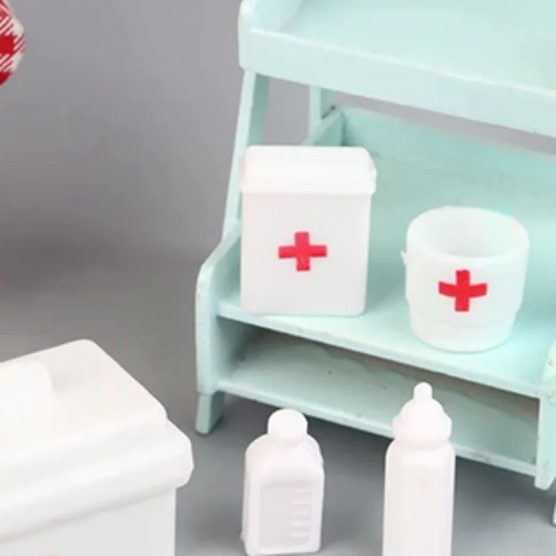 

10 шт./компл. кукольный домик миниатюрный больничный стетоскоп мини-шприц медицинская техника медицинский инструмент модель медицинская сцена Декор игрушки