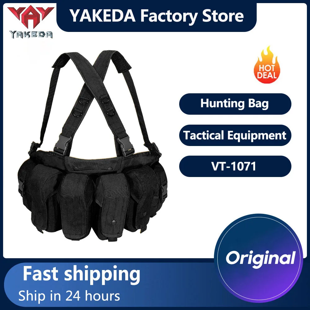 

YAKEDA Hunting Backpack Vest Outdoor Riding Vest Special Forces Lightweight Training Equipment Vest Bellyband Tactical Vest