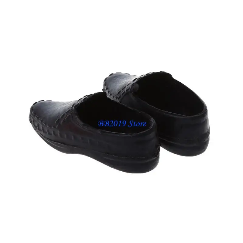 Q0KB 3 Cặp giày Giày cao đặt cho cậu bé 12 inch cho búp bê giả vờ chơi đồ chơi ac