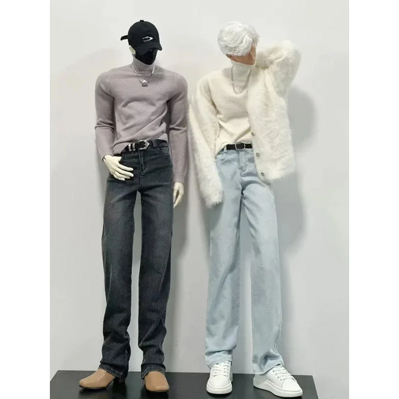 

Doll Clothes For 75cm 77cm Doll Light-blue Blue Black Jeans Pants Dolls Clothing Accessories(No Doll)