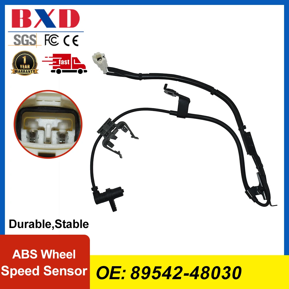 

Front Right ABS Wheel Speed Sensor 89542-48030 for Toyota Highlander 04-07 Lexus RX330 04-06 RX350 07-09 RX400H 06-08