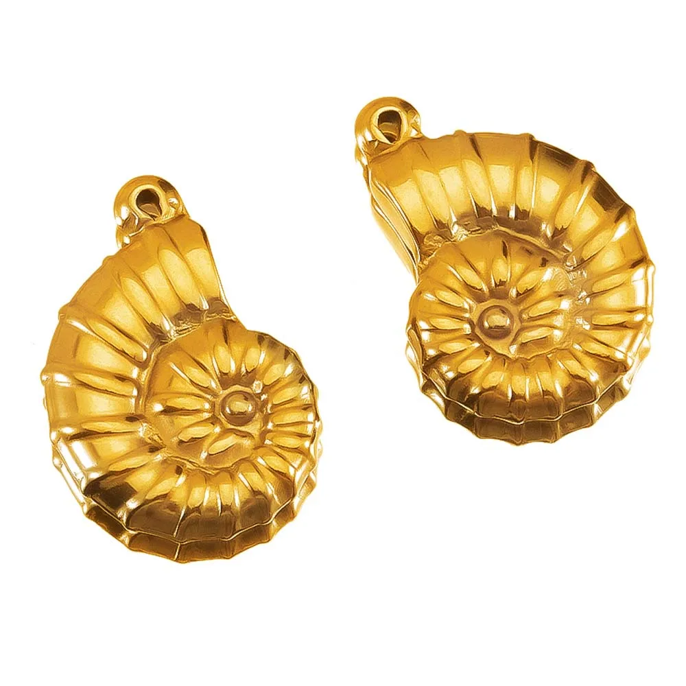 스테인리스 스틸 별 쉘 귀걸이 펜던트, 바다 소라 부적, 해변 목걸이, DIY 홀리데이 주얼리 만들기 용품, 대량 판매, 5 개