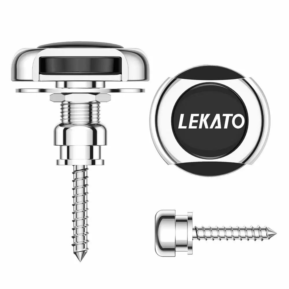 LEKATO Guitar Strap Button Locks Quick Release Security Retainer Anti-Rust Metal