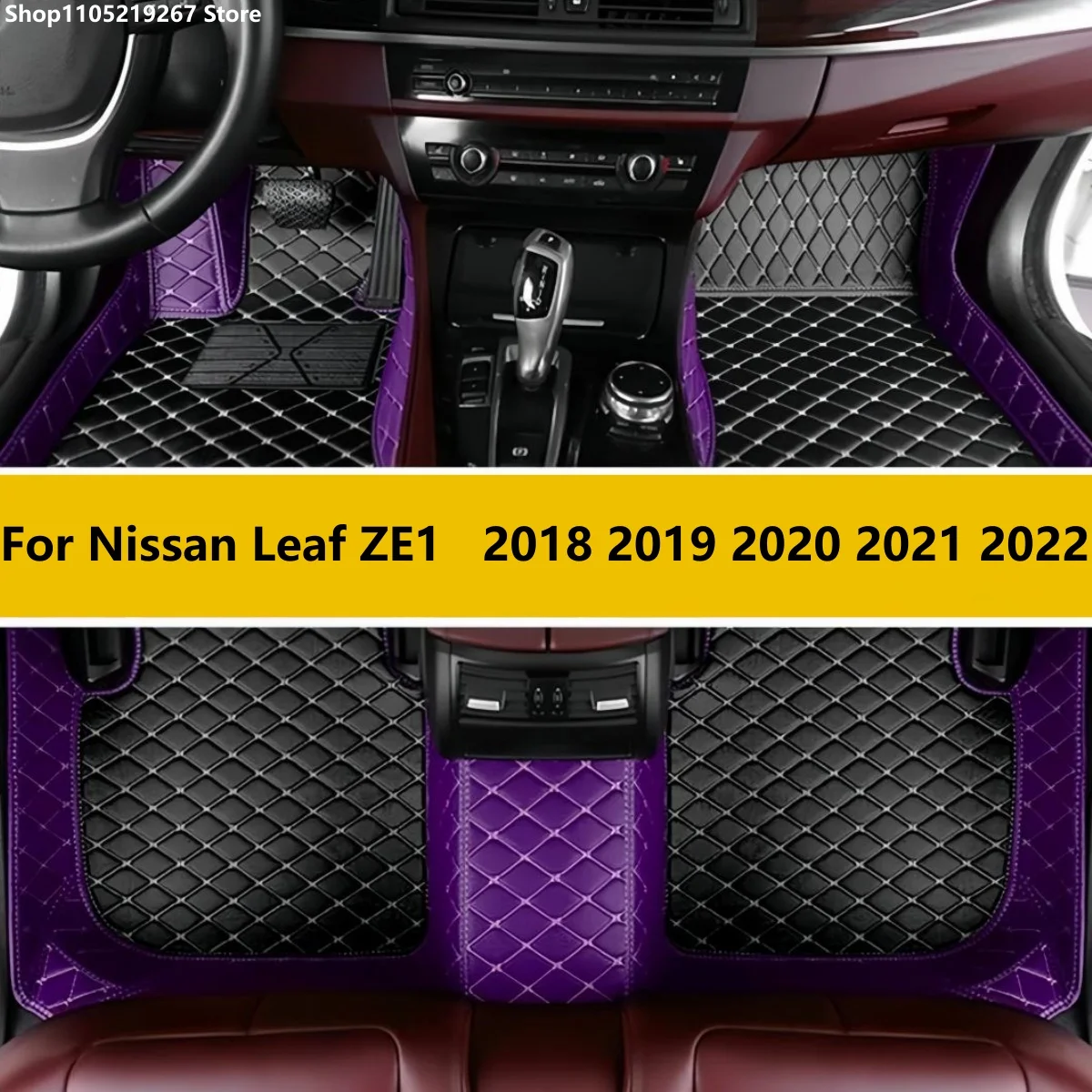 

Автомобильные коврики для Nissan Leaf ZE1 2018 2019 2020 2021 2022, автомобильные подушечки для ног, ковер, аксессуары для интерьера