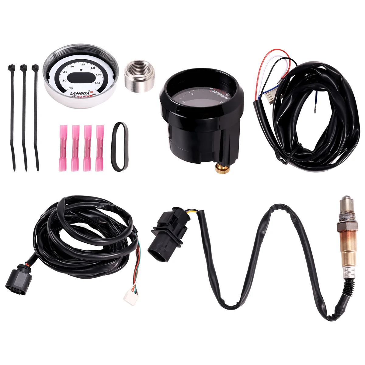 Air/Fuel Uego Gauge Kit 30-4110 UEGO Wideband O2 Air Fuel Ratio Gauge AFR 52mm with 4.9 LSU Sensor