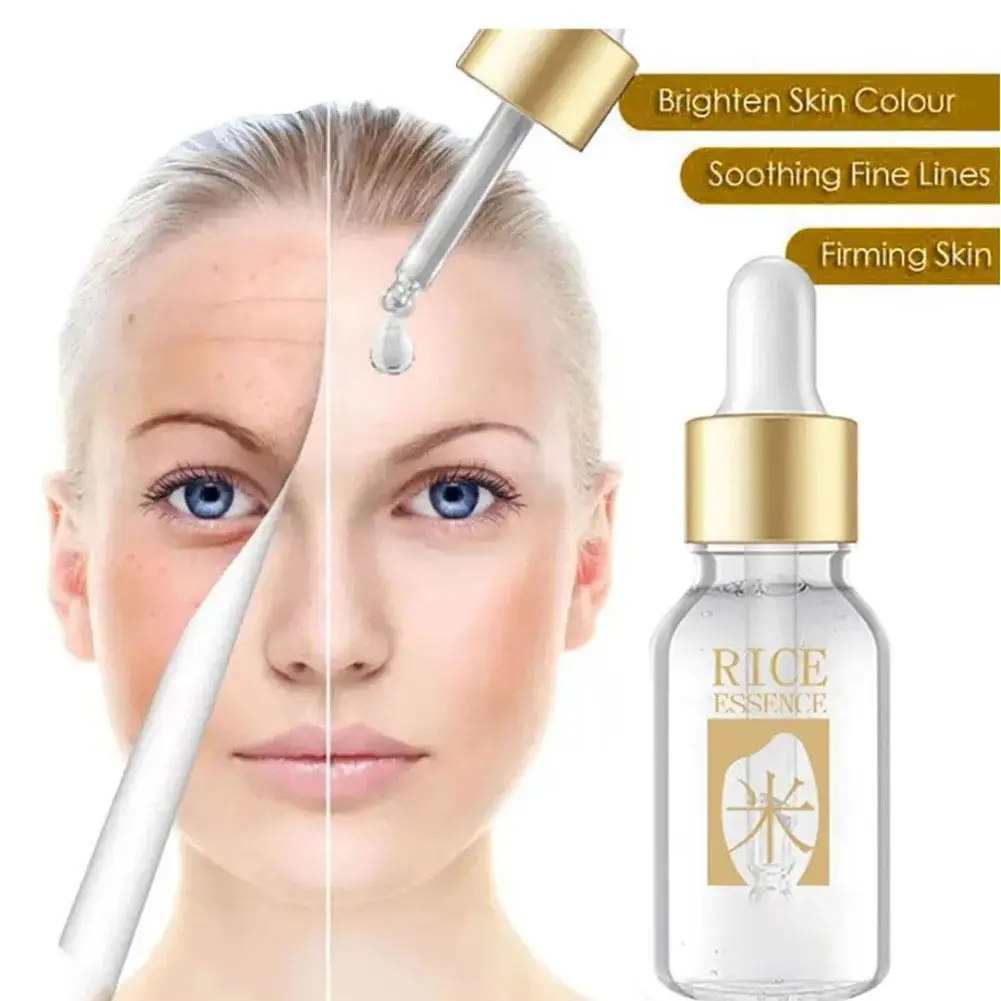 15Cm Witte Rijst Whitening Serum Gezicht Hydraterende Stevige Rimpel Acne Huidlijnen Anti Behandeling Anti Fijne Crème Gezicht Helder Een R6d1