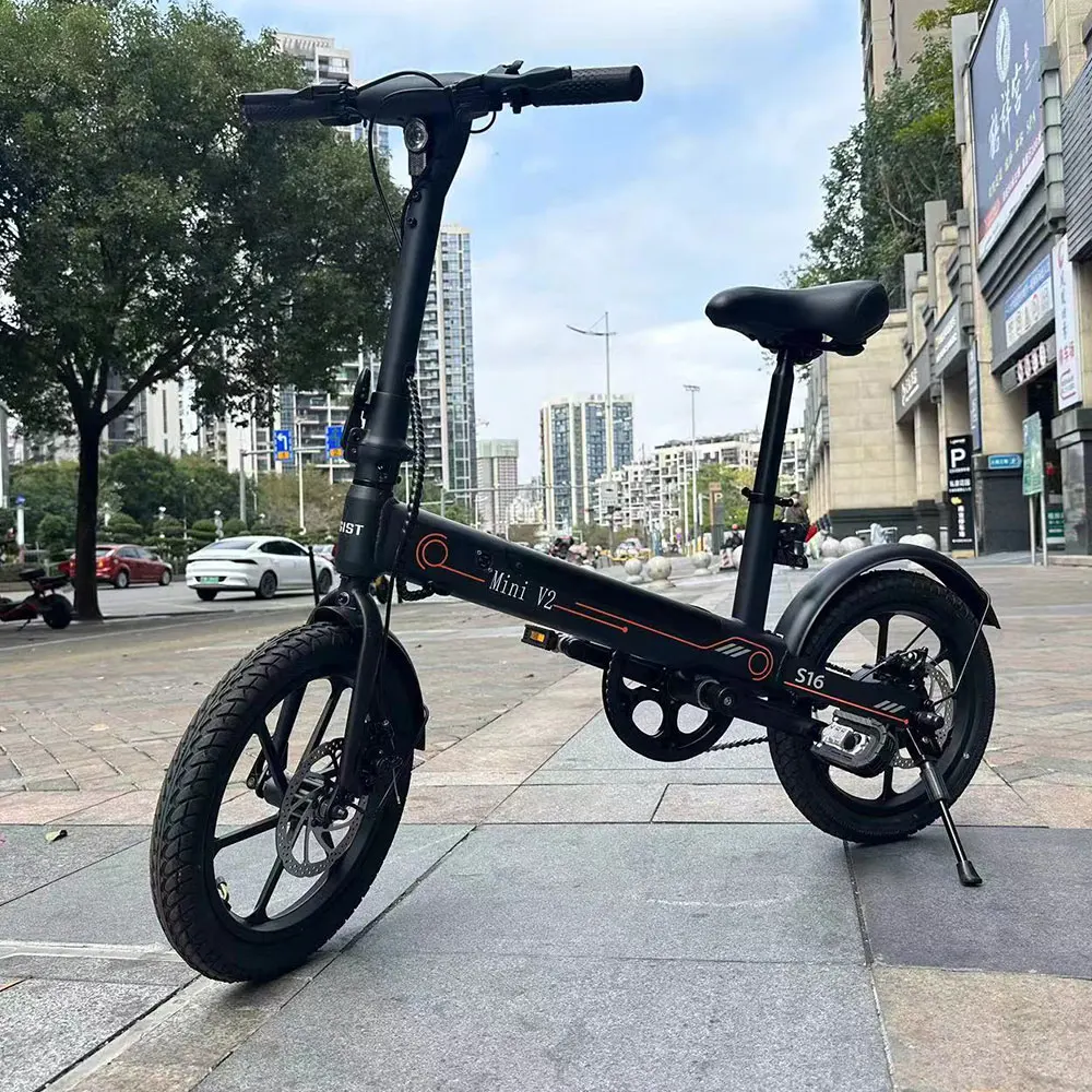 USA warehouse RTS 16 inch 350W 36V Aluminum Alloy new model city foldable folding ebike Hybrid bike electric bicycle for adults