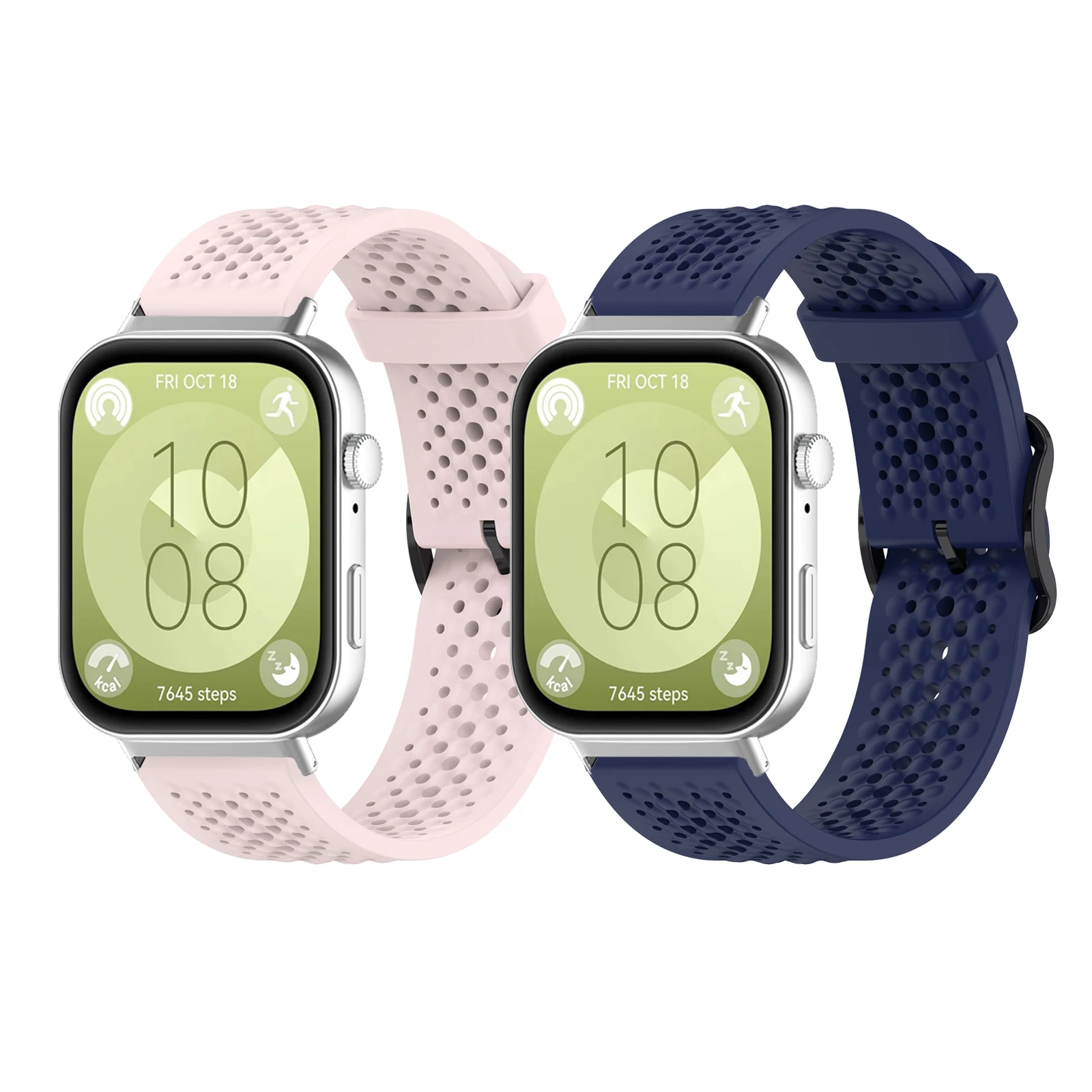 Модный силиконовый ремешок с двойной пряжкой для часов Huawei Fit/Fit2/Fit3/Fit New/Fit SE Special Edition/Fit 2 3, с разъемом