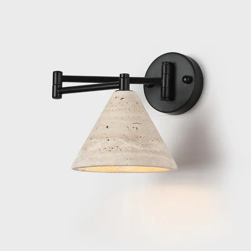 

Ваби-Саби желтый натуральный пещерный камень настенный светильник вращающийся поворотный кронштейн прикроватный настенный экран для дома в помещении спальня гостиная