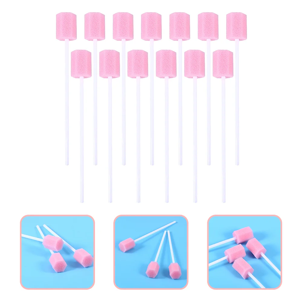 Esponjas dentárias esponjas dentadas, bastão de algodão, boca de plástico para pessoas, Super Elder Wand, cotonetes de limpeza, 80 pcs