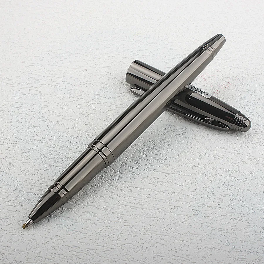 

High Quality Brand Metal Gray Rollerball Pen Signature Pen Stationery Office Supplies