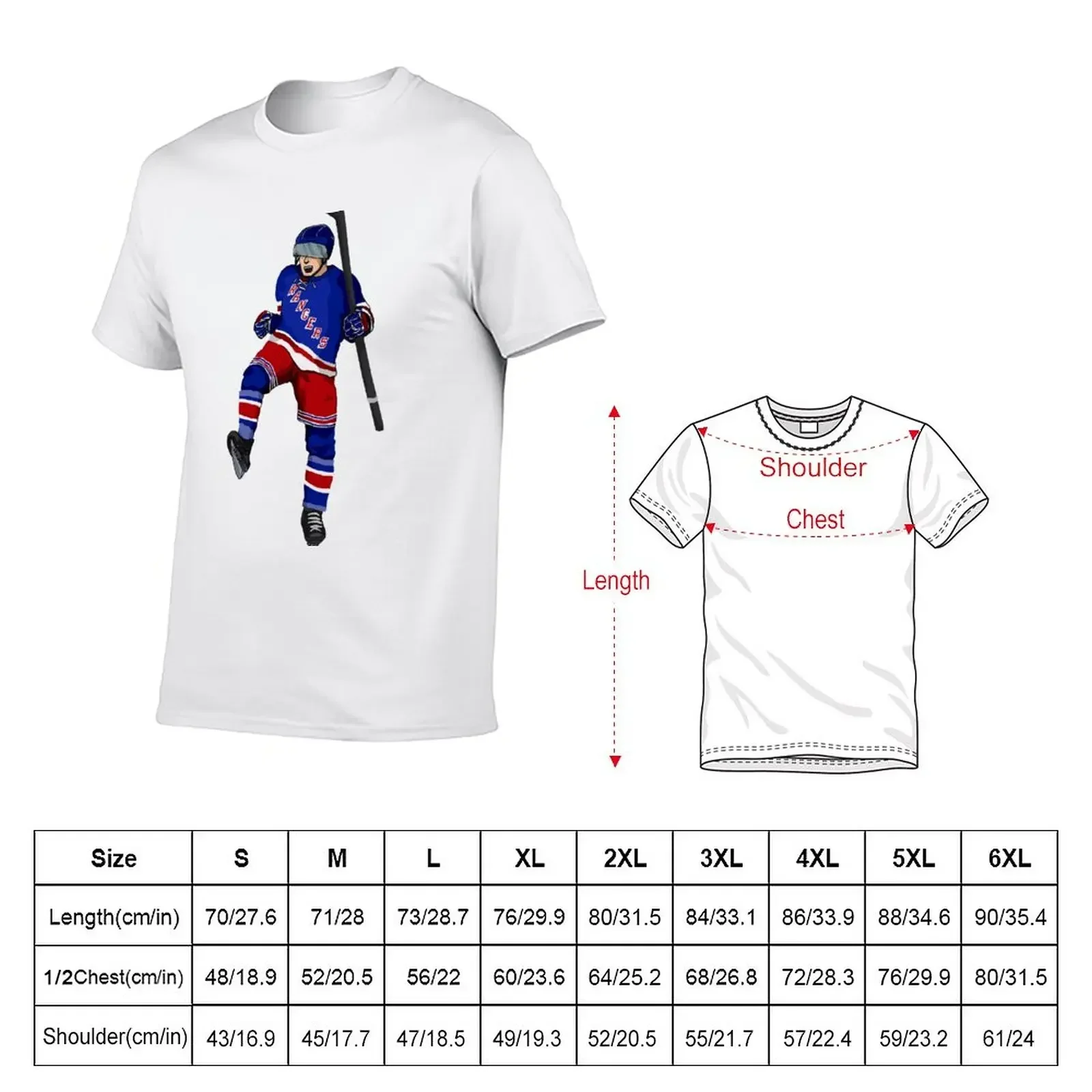 ny rangers hockey player T-Shirt vintage tees plus size tops mens funny t shirts