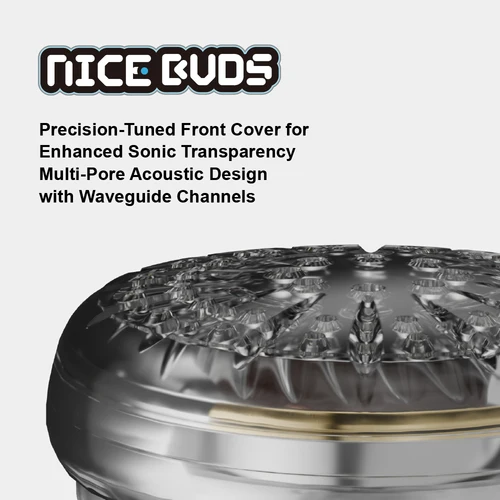 Imagen 2 del producto MOONDROP NICE BUDS Auriculares de cabeza plana 15.4 Controlador dinámico Auriculares con cable