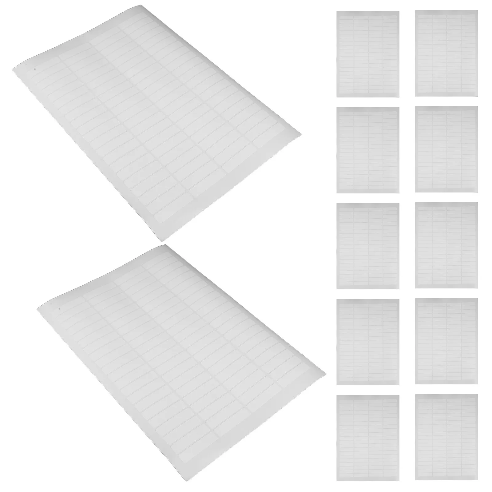 

20 листов водонепроницаемой белой самоклеящейся бумаги для этикеток прямоугольной формы, для именных бирок учителей и маркировки товаров