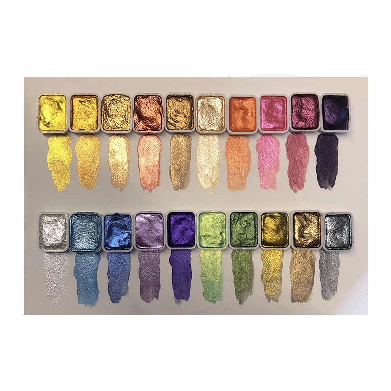 Dunhuang Color Mineral Pearlescent Solid Watercolor Pigment Diy Clay Coloring Nail Art Dripping Glue Ancient Style Illustration