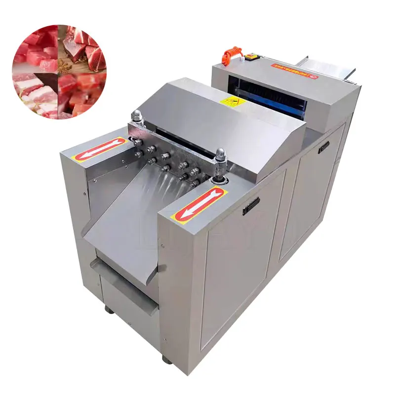 Automatic Meat Cuber Chicken Cutter Machine Frozen Meat Dicer Cube Cutting Machine