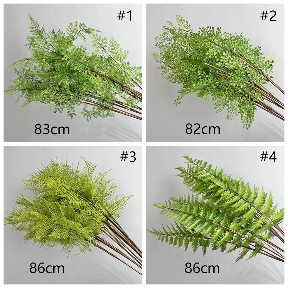 Picture 7: Realistic Artificial Fern Plant Branches Real Touch Elegant Artificial Greenery Fern Grass Handmade Fake Plants Wedding Decor