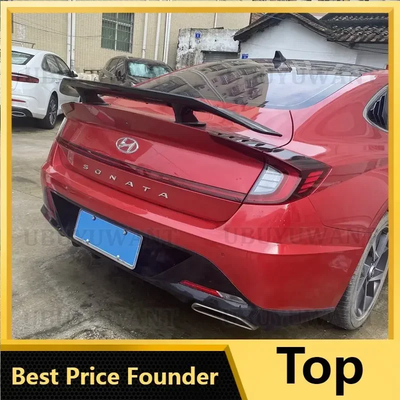 For Hyundai NEW Sonata DN8 Rear trunk Spoiler wing tail ABS material Special for automobile refitting 2019 2020 2021 2022 year