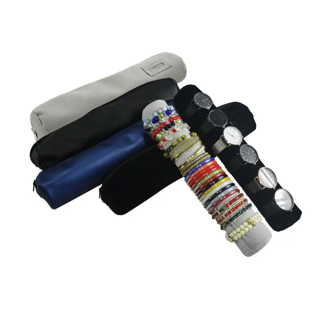 

Creative Gift with Zipper Necklace Travel Pouch Flannel Portable Jewelry Organizer Multifunctional Jewelry Storage Bag