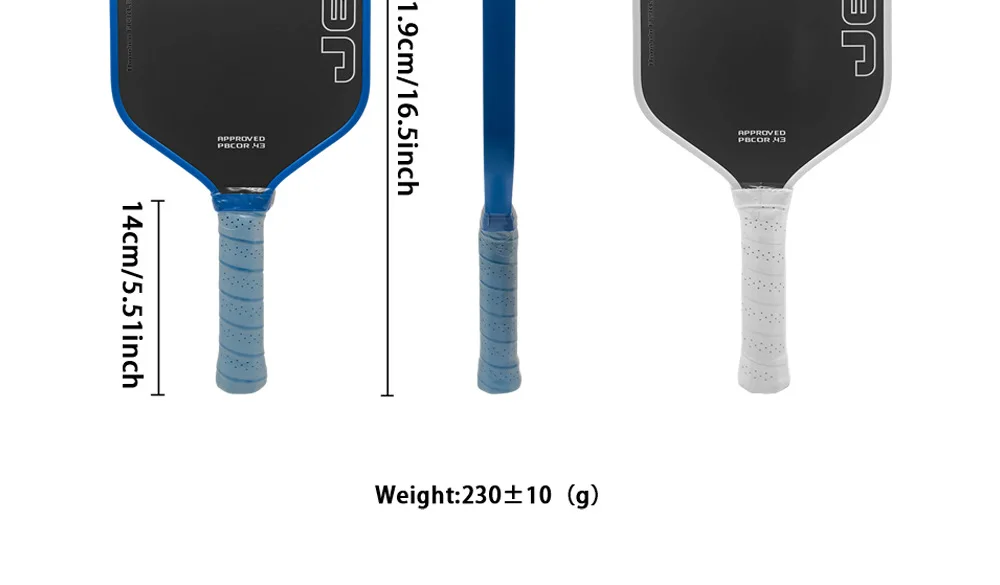 WNONSO J6CR Gen 5 Schaumkern-CFC-Kohlefaser-Pickleball-Schläger mit hoher Sprungkraft und reaktionsschneller Oberfläche für schnelle Volleys – Detail 11