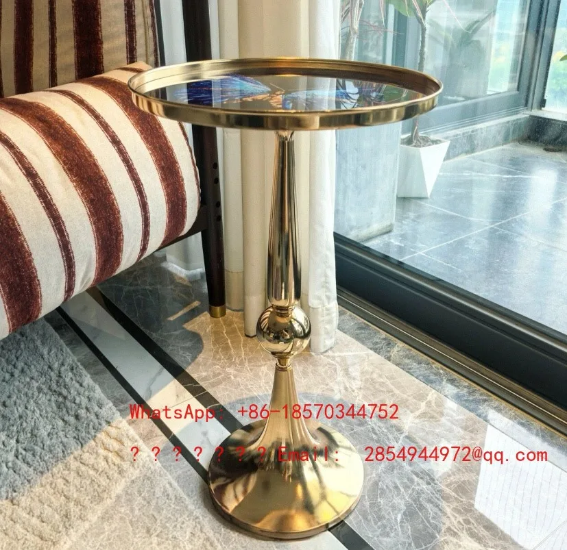 Butterfly Edge Few Tempered Glass Material Household Corner Few Round American Light Luxury