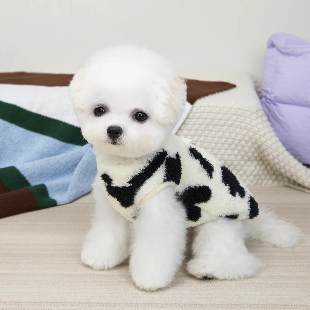 

Dog Winter Warm Sweater Puppy Clothes for Small and Medium Doggy Pomeranian Chihuahua Costume With D-Ring Fleece Clothing Cat