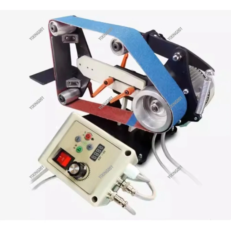 Professional Small Belt Sander - Desktop Industrial Grade Grinding Machine for Home Knife  & Edge Beveling