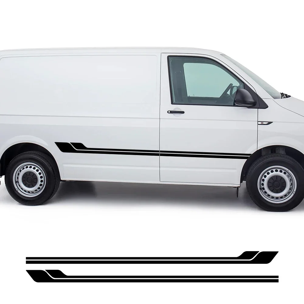 

Creative Car Both Side Vinyl Sticker Auto Door Decal Body Decor AutoTuning Accessories For Volkswagen VW TRANSPORTER T4 T5 T6