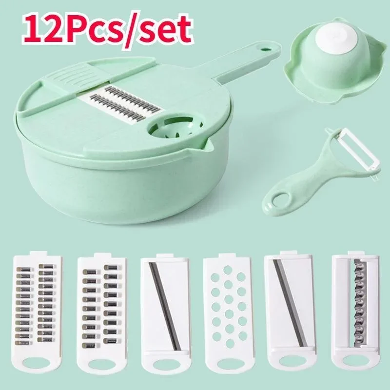 

Multi Functional Kitchen Automatic Vegetable Cutter Portable Household Fruit and Vegetable Ingredient Cutting As Slicing Tool