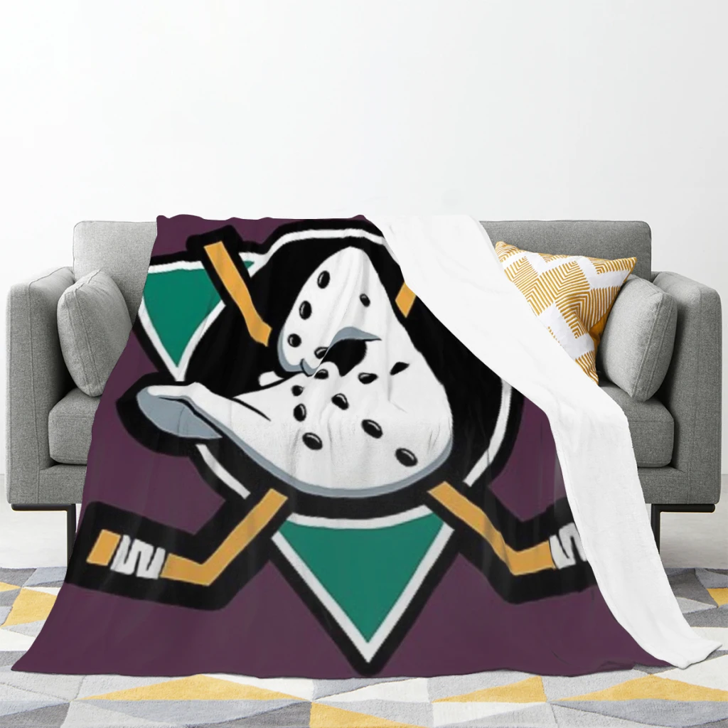 Mighty Ducks Medium Blanket Soft comforter sets throw for Couch Warm Flannel Blankets Bedroom Décor