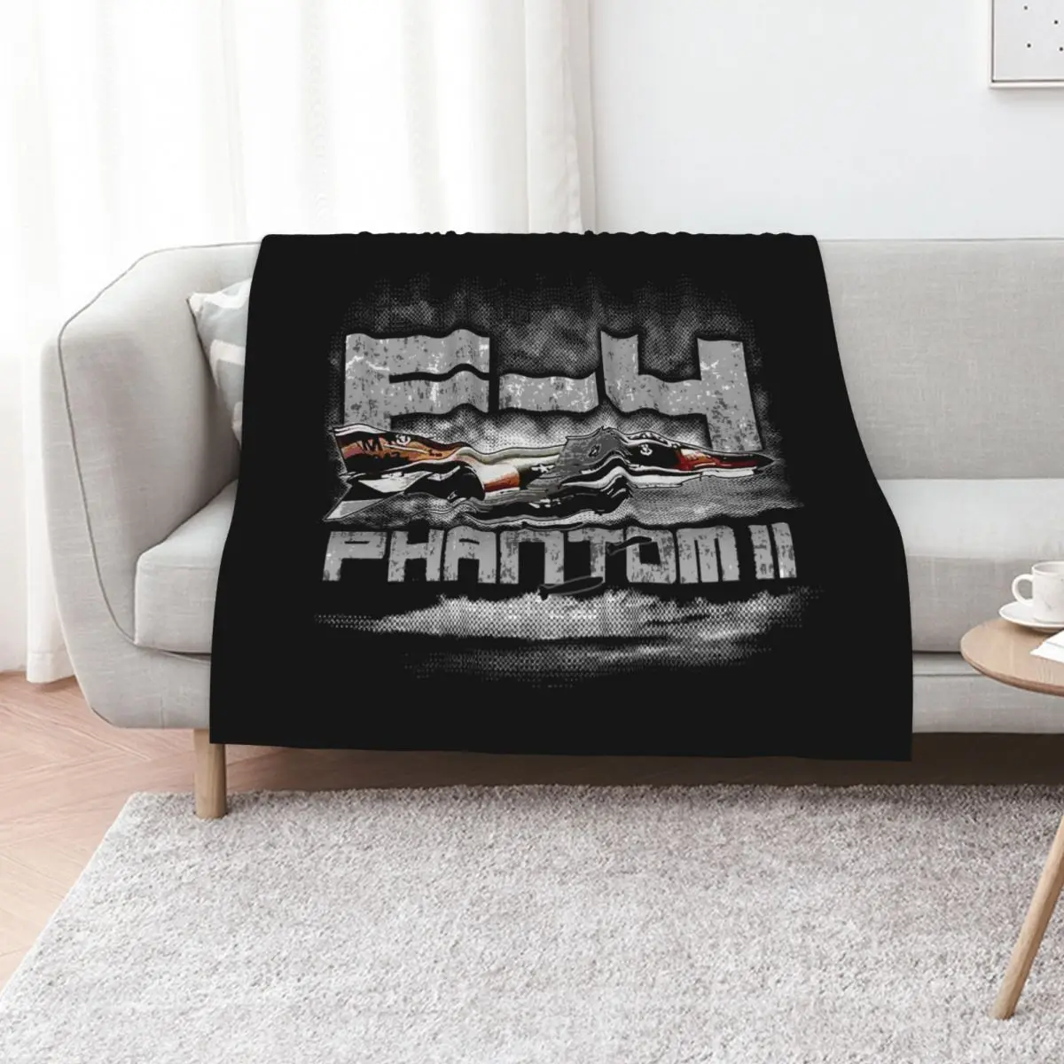 

F-4 Phantom II Throw Blanket Soft Furry Beach Plush Blankets