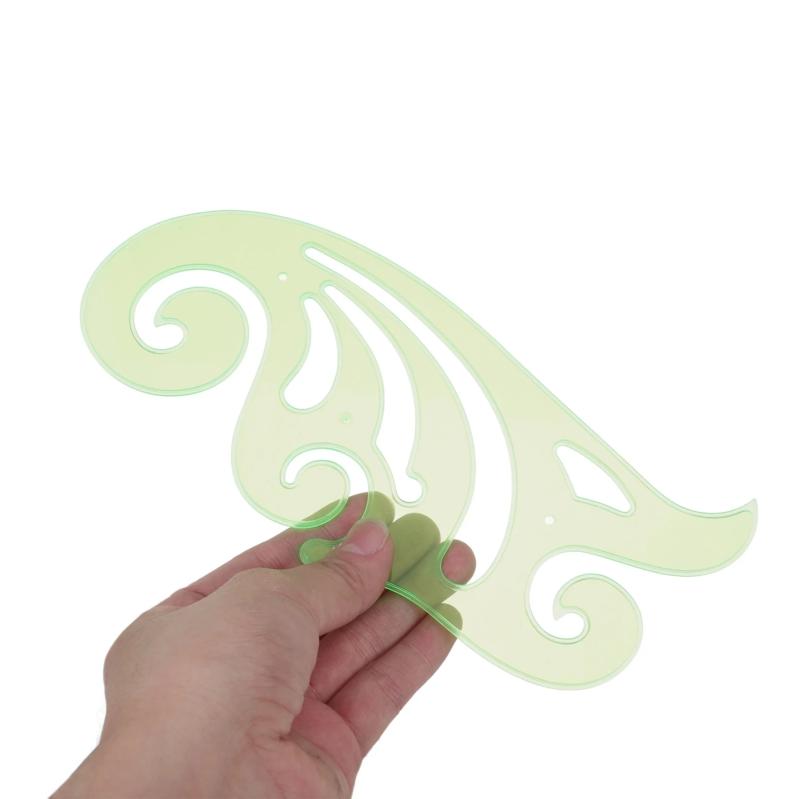 9 قطعة قالب رسم هندسي حاكم دائرة بلاستيكية استنسل بيضاوي لصياغة مدرسة مكتب الفن أدوات تصميم الحرفية قياس #5