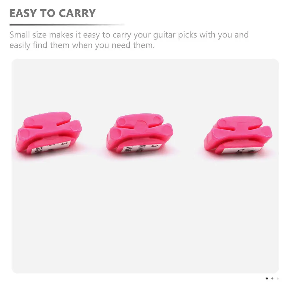 

3Pcs Guitar Pick Clips Rubber Holder Self-Adhesive Storage Clip Prevent Falling Portable Guitar Pick Organizer