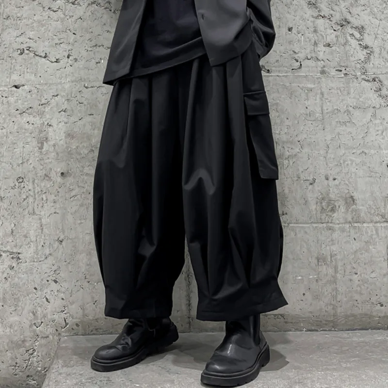 WVGA 2026 Spring Autumn New Men's Tide Yamamoto Dark Oversized Trendy Workwear Niche Casual Safari Style Jogger Pants Ins W21243