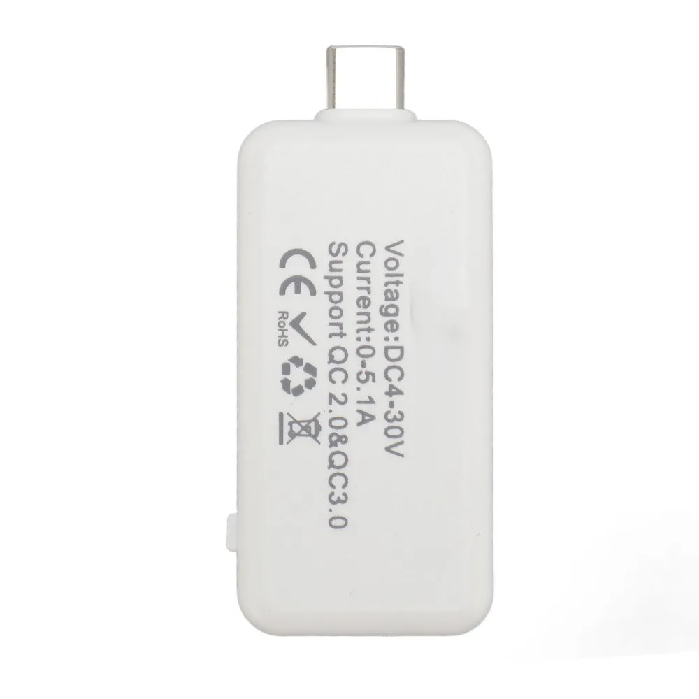 Multifunction Type C Voltage Current Power Meter 0-5.1A 4-30V 0-155W 0 to 99 Hours USB C Power Meter Plug-and-Play