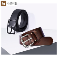 Youpin Qimian Men Belt Male Genuine Leather Strap Vegetable-tanned Belt For Men Fashion Seven Hole 38mm Metal Buckle Waist Belt