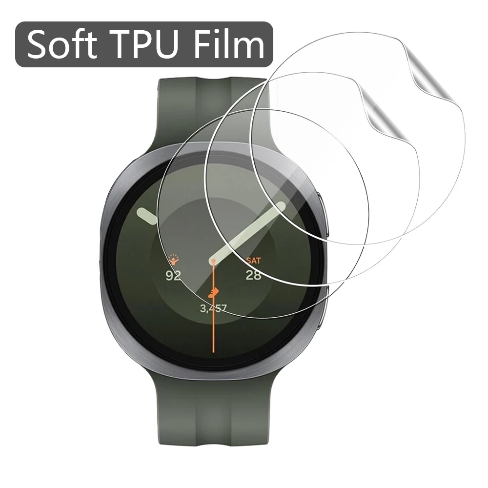Защитная пленка для Samsung Galaxy Watch 9 44 мм 40 мм, прозрачная, гибкая, мягкая, из ТПУ, антицарапинная, без пузырьков.