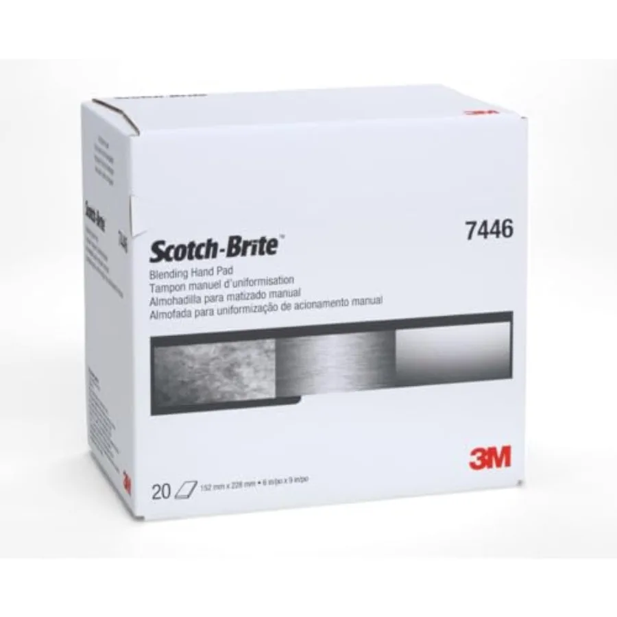 

Scotch-Brite Blending Hand PAD 7446 for Surface Finishing Non-Woven Material Blue Durable and Efficient Polishing