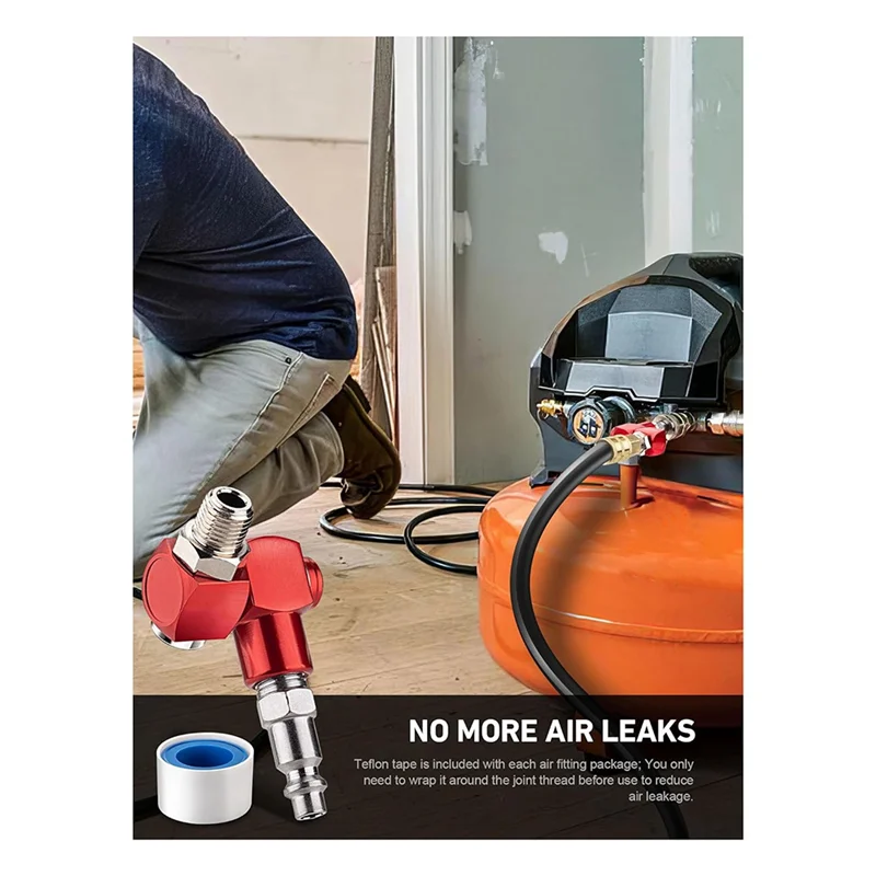 

TKOH-2-Pack 1/4 дюйма NPT, поворотные фитинги для воздушных шлангов на 360 градусов, соединитель воздушного шланга без утечек с быстроразъемным соединением MNPT 1/4 дюйма