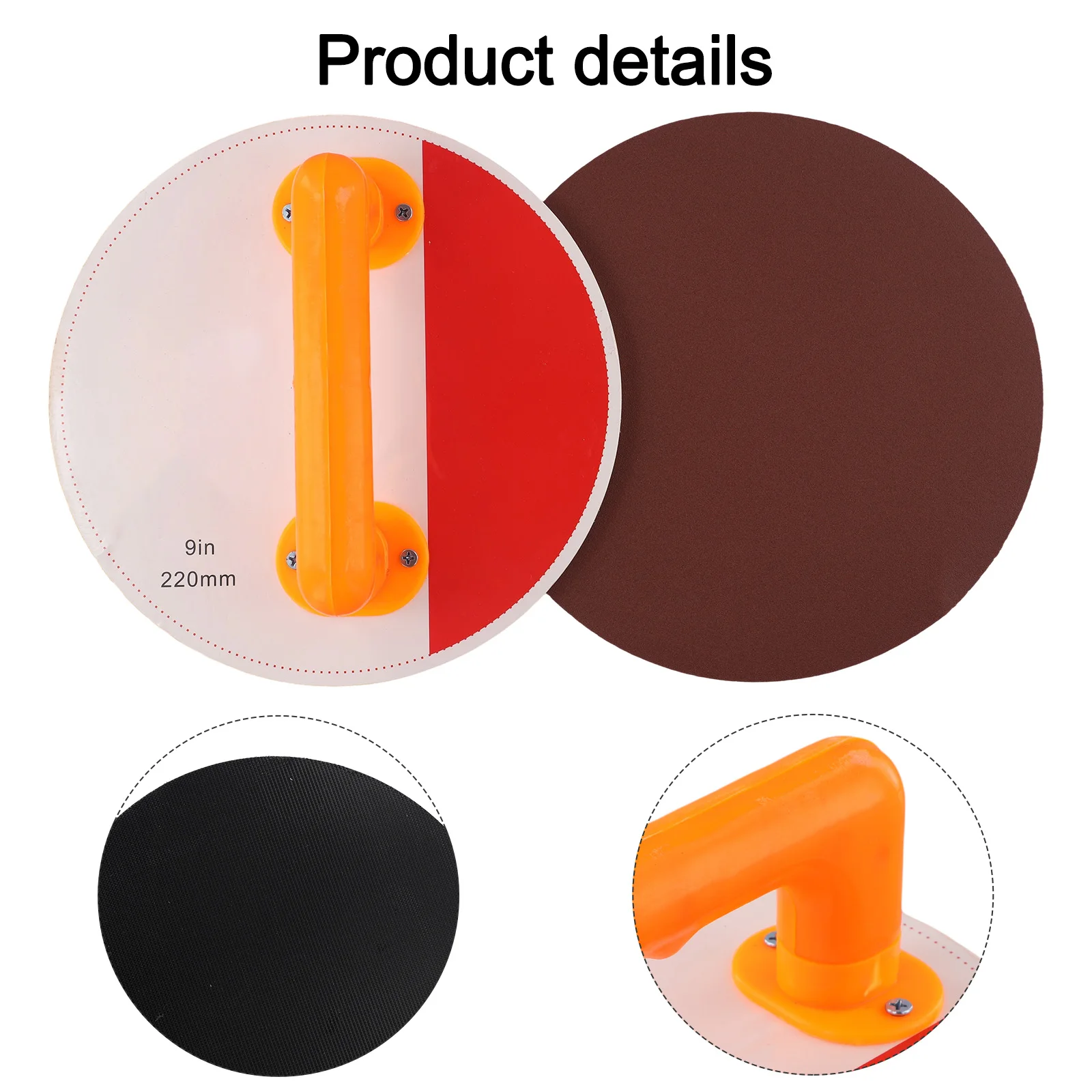 DIY Sanding Projects 9-Inch Sandpaper Holder Quick Replace Sandpaper Holder Accessory Versatile Sandpaper Holder