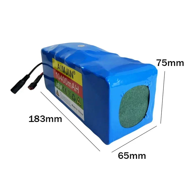 10S4P 10400mAh 36V Lithium Battery Pack for Electric Scooter High Capacity 10.4Ah 18650 Electric Scooter Battery