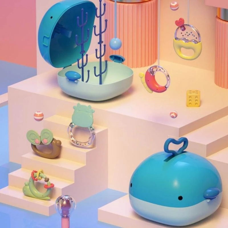 Bebê desenhos animados forma animal mordedor brinquedo recém-nascido mastiga mordedor silicone grau alimentício 15ub