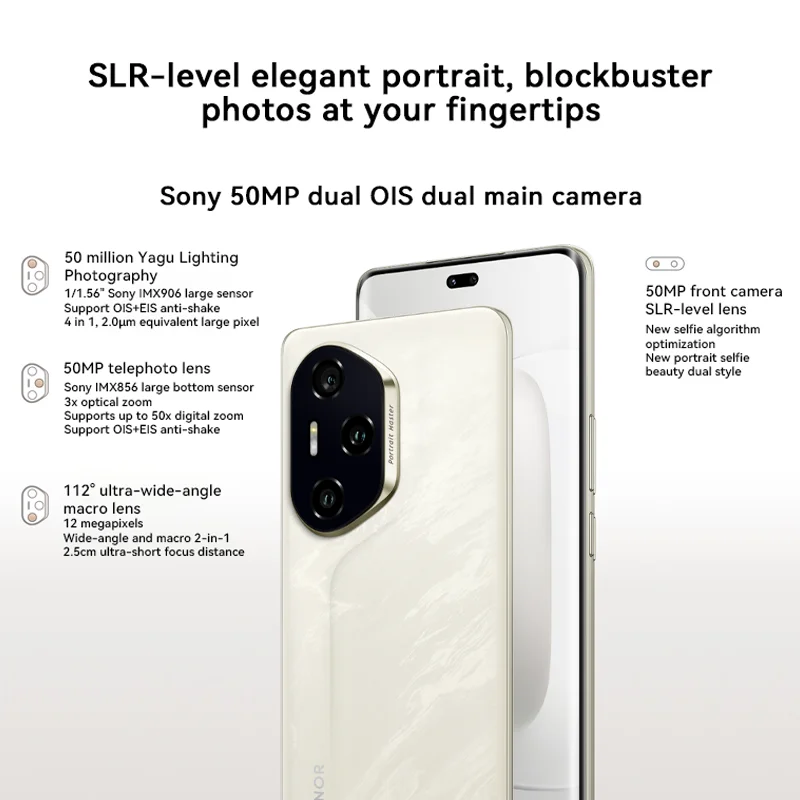 ใหม่ Honor 300 Pro โทรศัพท์มือถือ Snapdragon 8 Gen 3 50.0MP กล้อง 6.78 "AMOLED 120HZ Android 15.0 OTA 100W ชาร์จ 5300mAh แบตเตอรี่