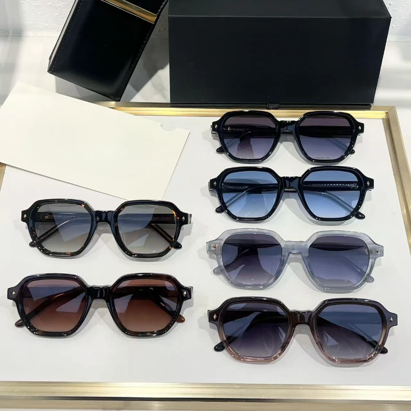 نظارات John GIORGIO Designer Acetate للرجال والنساء UV400 نظارات كلاسيكية مصنوعة يدويًا مع حافظة